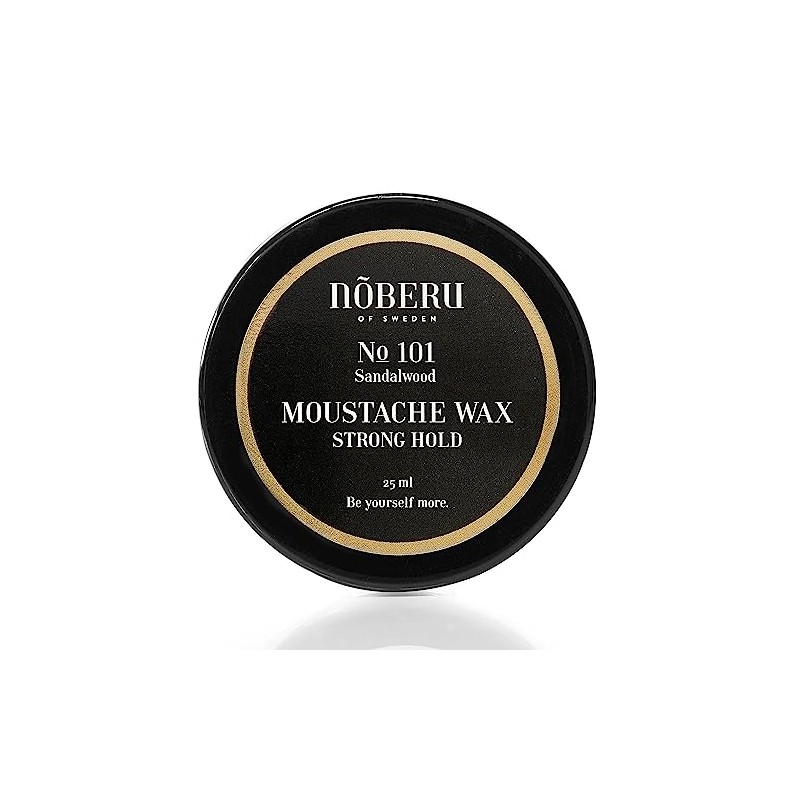 Noeberu Moustache Wax Strong Hold Sandalwood 25 ml