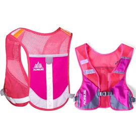 HINATAA Running Backpacks Lightweight Hydration Pack, 5L 230g Running Hydration Vest for Women and Men Cycling Running Camping Hiking Vest Pack (Pink)