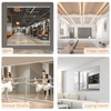 pertetey Home Gym Mirror, 48X24 Inch(1Pack) Large Frameless Tempered Glass
