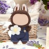 lasuroa Doll Overalls Set with Flower, Cute Fashion Doll Overalls