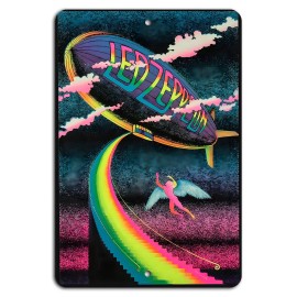 Gift n Gag Led Zeppelin Neon Blimp Metal Sign