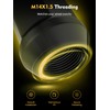 MIKKUPPA M14x1.5 Black Lug Nuts - One-Piece Chrome OEM Factory