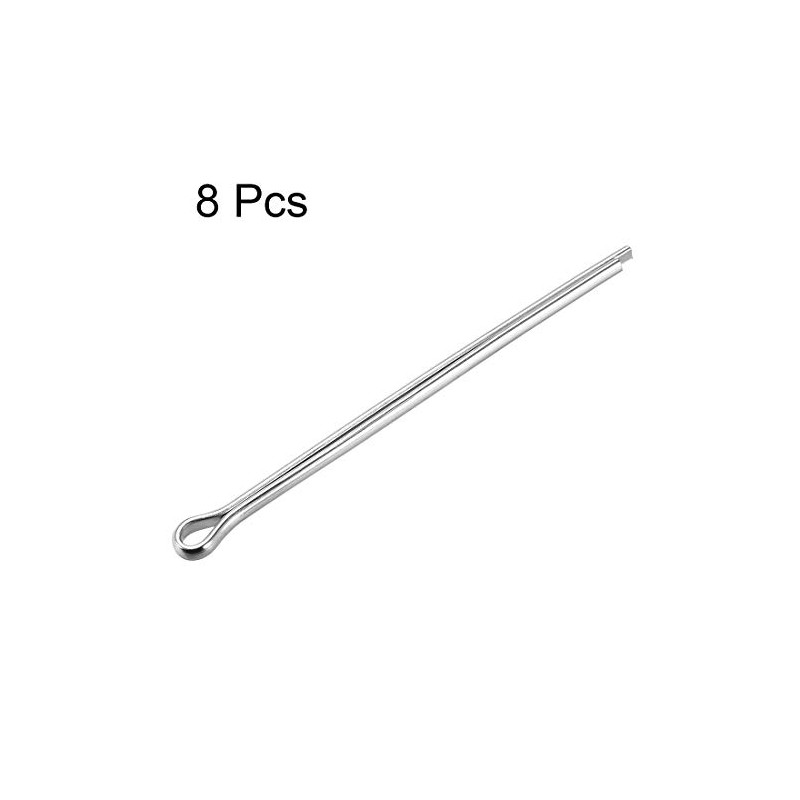 sourcing map Split Cotter Pin - 5mm x 100mm 304