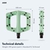AARON - Dirt Plastic Pedals Industrial Ball Bearings - Non-Slip