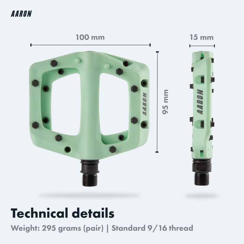 AARON - Dirt Plastic Pedals Industrial Ball Bearings - Non-Slip