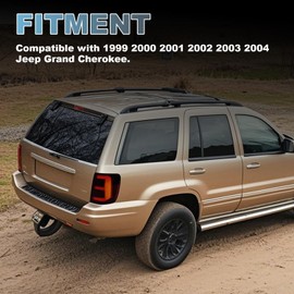 Sheraho LED Tail Light Pair Compatible with 1999-2004 Jeep Grand Cherokee Pickup Truck Taillights Brake Lamps Back Lights Stop Lights Reverse Turn Signal Lamp Driver & Passenger Side