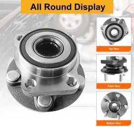 Genialith 2 Front Wheel Hubs & Bearing Assembly For Subaru Impreza Forester Legacy Outback