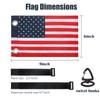 TRINKA 2 Pack Golf Cart American Flag with Elastic Straps,