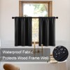 XTMYI Bathroom Curtains Window Short,Small Waterproof Blackout Cafe Curtain 36