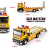 BDTCTK Friction Powered Flatbed Truck Toy with Lights and Sounds,