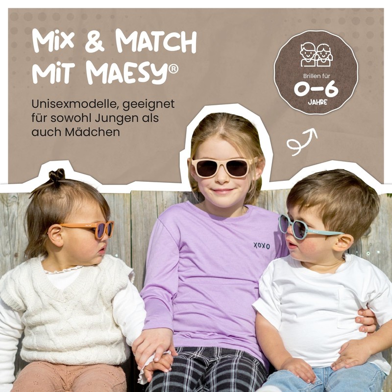 Maesy Baby Sunglasses for 0-2 Years - UV400 Polarised Protection