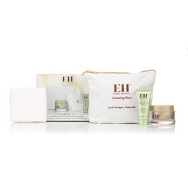Emma Hardie Starter Kit: Travel Size 50ml Moringa Cleansing Balm, Travel Size 15ml Midas Touch Revitalising Cream & Professional Cleansing Cloth, Packed in a Cosmetic Bag, Natural & Cruelty Free