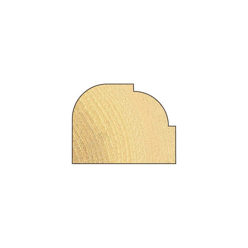 Trend CraftPro Ovolo Rounded Over Router Cutter Bit, 1/4 Inch