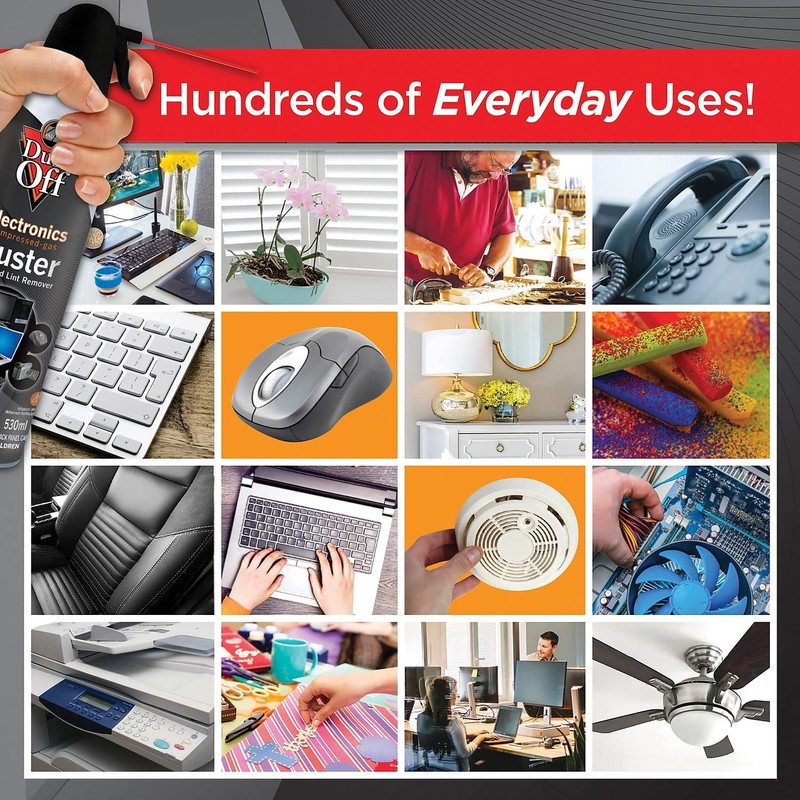 Dust-Off DPSJMB Disposable Compressed Gas Duster, 17 oz Can