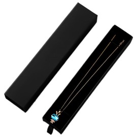 Jewellery Box Jewellery Box Jewellery Organiser Jewellery Storage Box Black Gift Box for Bracelets Bracelets 22 x 4.5 x 3 cm