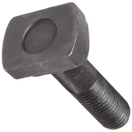 4140 Steel T-Bolt, Black Oxide Finish, 1-1/2" Threaded Length, 3" Length, Partially Threaded, 5/8"-13 UNC Threads, Made in US