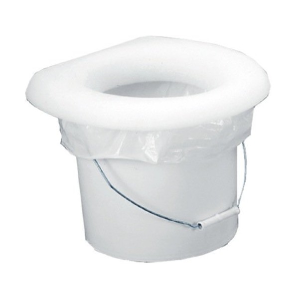EZGO Throne Portable Toilet Seat w/Liner