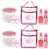 Little Bling Children's Star Goddess Pink Pouch Set A, Daily Sun Pact + Ring Nail (Aurora Pink) + Lip Balm (Pink) + Pink Pouch, 2 Sets / 리틀블링 아동용 별의 여신 핑크 파우치 세트 A, 데일리선팩트 + 반지네일(오로라핑크) + 립밤(핑크) + 핑크파우치, 2세트