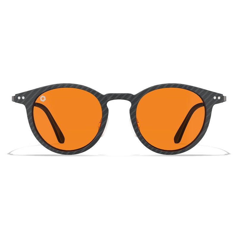 ANYLUV Blue Light Glasses Men, Stylish Square Carbon Fiber Eyewear,