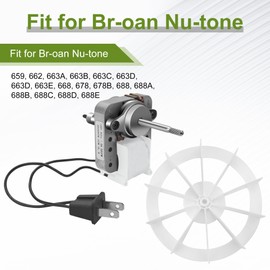 Upgraded Bp27 Fan Motor Replacement for Broan NuTone 678 Replacement Parts Motor, S97012038 Bathroom Vent Fan Motor Fit for Nu-Tone Br-oan 688 668 663 659 662 678, 120V 50CFM by Fetechmate