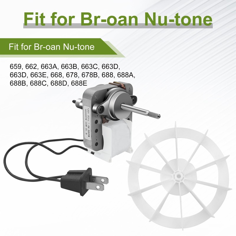 Upgraded Bp27 Fan Motor Replacement for Broan NuTone 678 Replacement