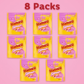 STARBURST Gummies All Pink Gummy Candy, Sharing Size, 9 oz Bag (Pack of 8)