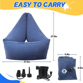 Sensory Chair for Kids, Inflatable Calming Chair for Autistic Children, ADHD Sensory Toy, Inflatable Peapod with Electric Air Pump, Autism Sensory Products, Ideal for Children with Anxiety Disorders