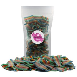 Smarty Stop Sour All Flavor Mini Belts Bite Gummy Candy (5 Pound (Pack of 1), Rainbow Quattro)