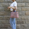 KKXIU Triple Compartment Purses and Handbags for Women Top Handle