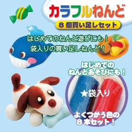 Toy Royal Colorful Nendo Set of 8 Pieces (6 Colors / Frequently Used Colors) Set of 1 Nendoro (High Color/Dry Resistant)