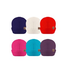 Kids Children's Girls Boys Thermal Plain Black Hat R40 Stretchy Warm Beanie Fully Insulated Hat for Winter Autumn Approx. Size 7 to 12 Years (UK, Age, 7 Years, 12 Years, Pink)