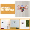 Baluue 2pcs Metal Wall Art, Bee Wall Hanging Ornament Garden