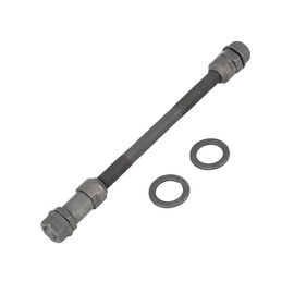 A ABSOPRO 1 Pcs 9.5mm Wheel Hub Axle Rear Axle Solid Shaft Black for Bicycle Durable Material Item Replacement