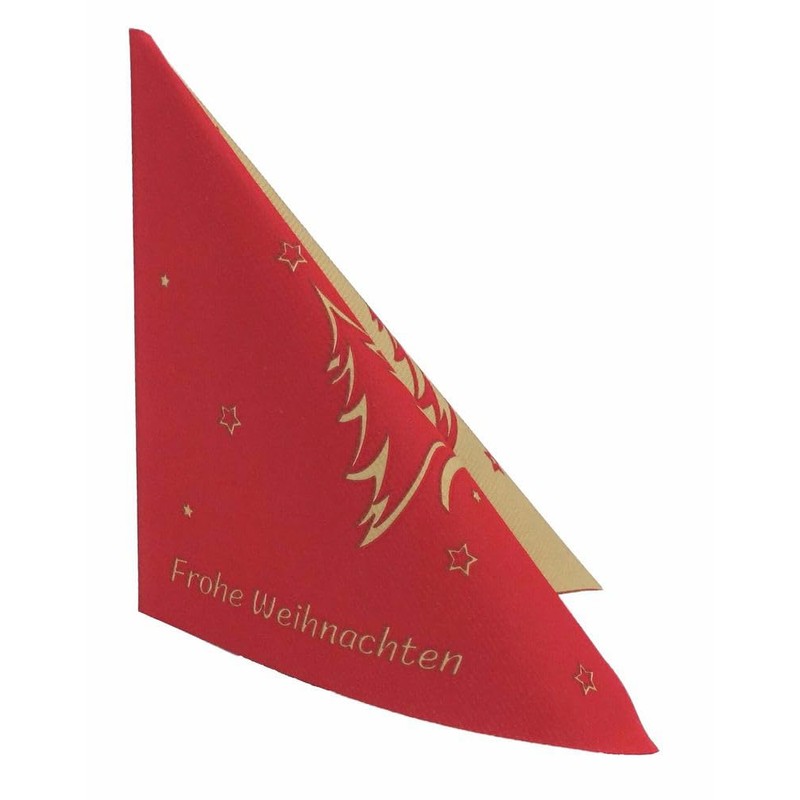 50 Napkins Christmas 40 x 40 Fabric-Like – Christmas Tree