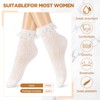 Jadive 3 Pairs Rueschen Socks Ruffle Socks Crew Socks Princess