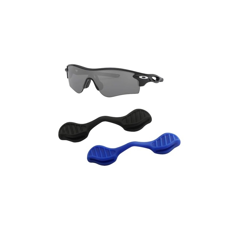 Replacement Oakley Radarlock Path Sunglasses Earsock/Nosepiece Kit (Blue&Black Nose Pads)