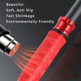 YKWYKW X-Tube Heat Shrink Sleeve Wrap Tubing for Fishing Bulding Handle Cork Rod Grip with Non Slip Waterproof and Insulation, 64 Inch Lengths, Diameter 40 mm, Black