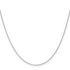 JewelryWeb 10k Solid White Gold .8mm Sparkle Cut Cable Chain
