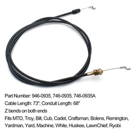 GEARLINTON 946-0935 Transmission Shift Cable Replacement 746-0935A fits MTD Cub Cadet 1027 CYB 13A-325-101 Lawn Tractor