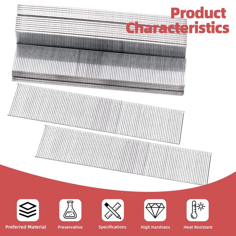 Hilitchi 5000PCS 18 Gauge 5/8" (15mm) Brad Nails Assortment Kit,
