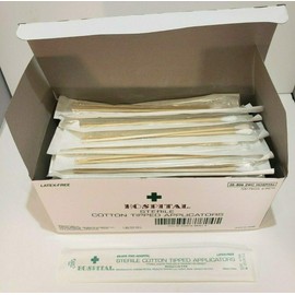 Puritan 25-806 2WC, Hospital Sterile Cotton Tipped Applicator Swabs, (100pks of 2 Swabs)