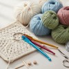 3Pcs Mixed Aluminum Knit Needle Crochet Hook Needle Keychain Keyring|