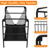 WYJREES Hay Feeder for Goat, 35 Gallon Heavy-Duty Livestock Feeder