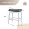 Athena Collection Bar Stools Set of 2, 25 Inches Counter