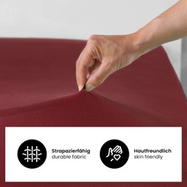 Jersey Fitted Sheet All Colours & Sizes 100% Cotton, 180-200 x 200 cm