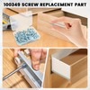 55 PCS Drawer Rail Euro Screws Compatible with IKEA 100349,