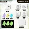 80 Pcs Luminous Mini Resin Dogs, Glow in The Dark