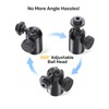 Ball and Socket Head Microphone Adapter with Angle Adjustment