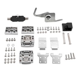 TCMT Chrome King Chopped Razor Pack Trunk Latches Hinges Lock with Keys Fit for Harley Tour Pack Electra Glide Road King Street Glide 88-13 11