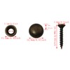 DGBRSM 8pcs Pure Brass Decorative Screws with Caps Used as